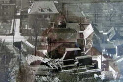 Historisches Foto des Sägewerks
